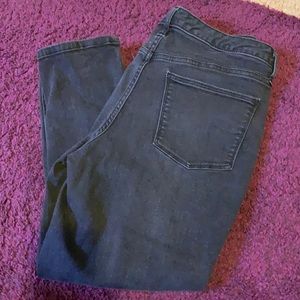 High rise skinny crop jeans